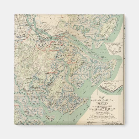 サバンナ、ガ及び周辺 マグネット (正面)