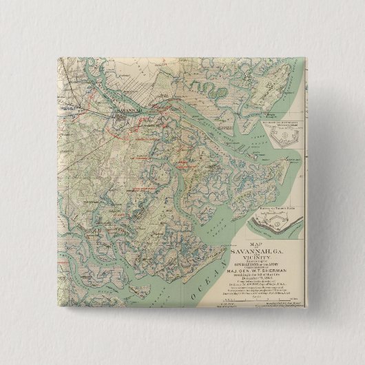 サバンナ，ガ，そして近く 缶バッジ (正面)