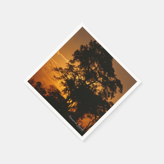サバンナ・サンセット スタンダードカクテルナプキン (角)