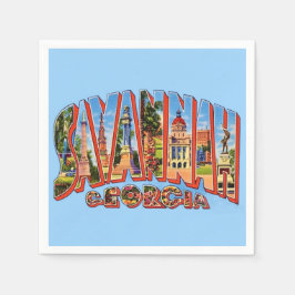 サバンナ・ジョージア州のカクテル・ナプキン スタンダードカクテルナプキン