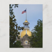 サバンナ・ジョージア州市庁舎 ゴールドドーム写真 ポストカード (正面)