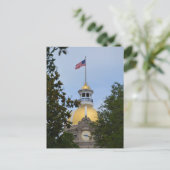 サバンナ・ジョージア州市庁舎 ゴールドドーム写真 ポストカード (スタンド正面)