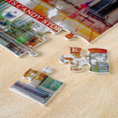 サバンナ・ジョージア・タウンusaウォーターフロント夕べリバー ジグソーパズル (側面)