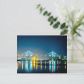 サバンナ・ジョージア・タウンusaウォーターフロント夕べリバー ポストカード (スタンド正面)