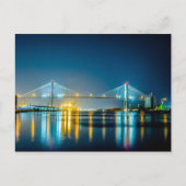 サバンナ・ジョージア・タウンusaウォーターフロント夕べリバー ポストカード (正面)