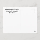 サバンナ，ジョージア・ホリデー・ハガキ シーズンポストカード (裏面)