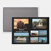 サバンナ,ジョージア・ホリデー・ハガキ マグネット (正面/裏面)