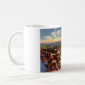 サバンナ、ジョージアBirdseyeの眺め1940年 コーヒーマグカップ (左)