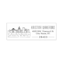サバンナ・スカイライン |アドレスカスタムの入力 セルフインキングスタンプ