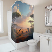 サバンナ・ドーン - シャワーカーテン (インサイチュ)