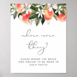 サバンナ ピーチ ゲス どこで撮った？ ブライダルシャワー ポスター