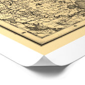 サバンナ&メンフィス鉄道地図1872 ポスター (角)