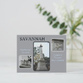 サバンナ モンテレー広場 カシミール・プワスキ記念碑 ポストカード (スタンド正面)