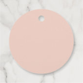 サバンナ - 水彩桃のギフトタグ フェイバータグ (裏面)