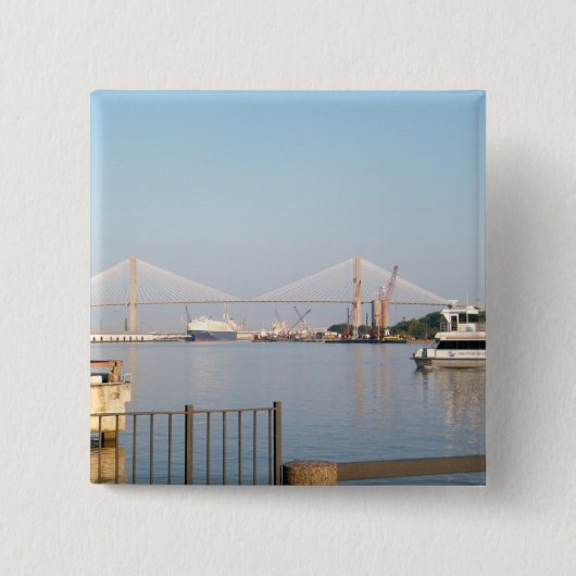 "サバンナ、GA " 缶バッジ (正面)