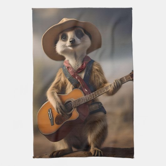 サバンナAメルカトのメロディGuitar Serenade キッチンタオル (縦)