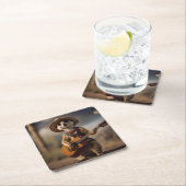 サバンナAメルカトのメロディGuitar Serenade スクエアペーパーコースター (インサイチュ)