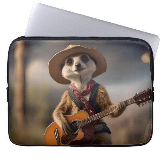 サバンナAメルカトのメロディGuitar Serenade ラップトップスリーブ (正面)