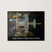 サバンナGAの夜の噴水を忘れる ジグソーパズル (横)