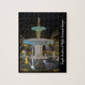 サバンナGAの夜の噴水を忘れる ジグソーパズル (縦)