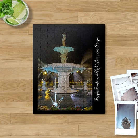 サバンナGAの夜の噴水を忘れる ジグソーパズル