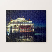 サバンナGAリバーボートatナイトフォト ジグソーパズル (横)