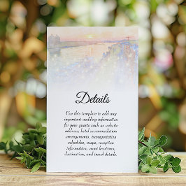 サバンナGAリバー通りサンセット結婚ズ詳細 エンクロージャーカード