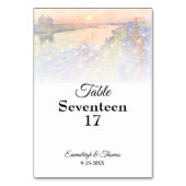 サバンナGAリバー通りサンセット結婚ズ テーブルナンバー (正面)