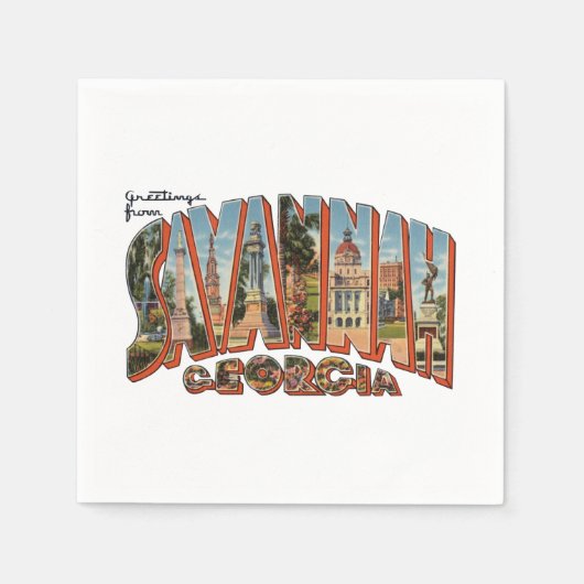 サバンナGA スタンダードカクテルナプキン (正面)