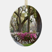 サバンナGA Forsyth公園のツツジのリブオークのコケ セラミックオーナメント (右)