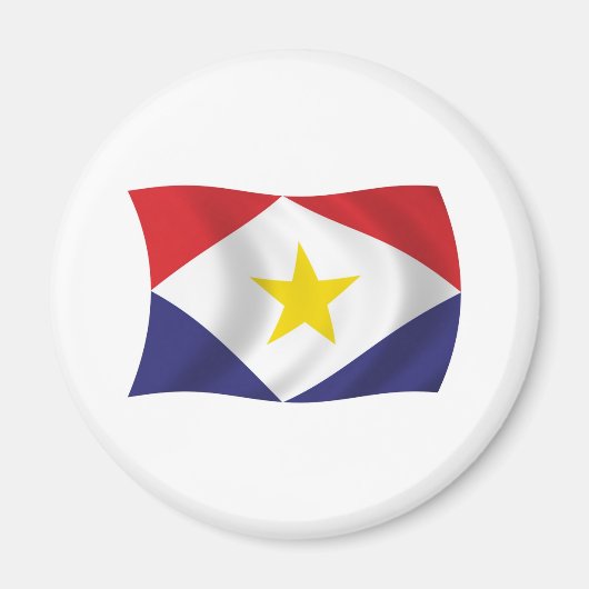 サバ国旗の磁石 マグネット (正面)