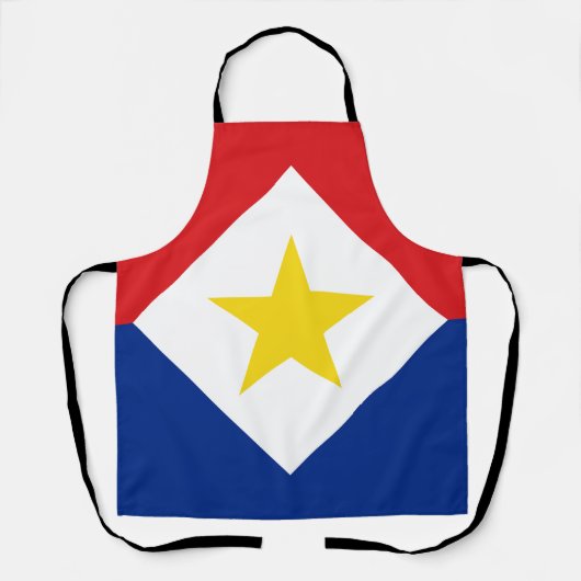 サバ国旗 エプロン (正面)