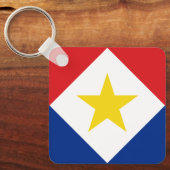 サバ国旗 キーホルダー (正面)