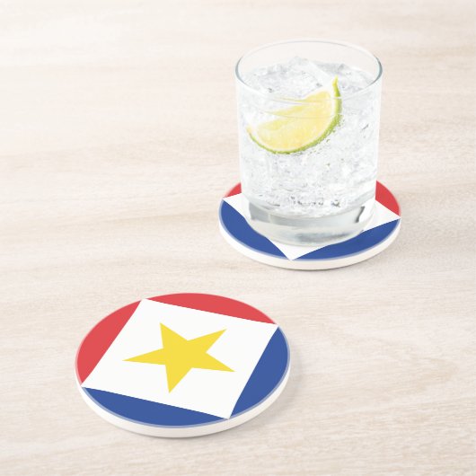 サバ国旗 コースター (側面)