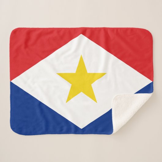 サバ国旗 シェルパブランケット (正面(横))