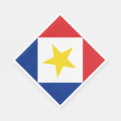 サバ国旗 スタンダードランチョンナプキン (角)