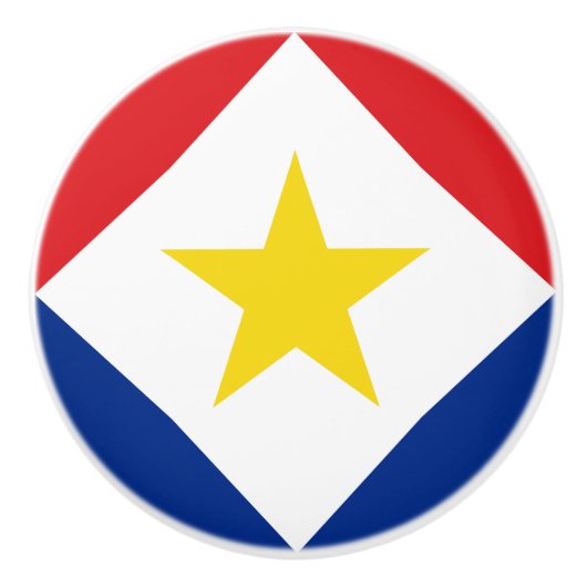 サバ国旗 セラミックノブ (正面)