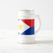 サバ国旗 ビールジョッキ (正面右)