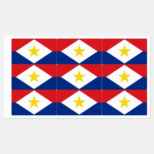 サバ国旗 ラベル (シート)