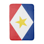 サバ島の旗 バスマット (正面縦)