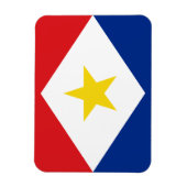 サバ島の旗 マグネット (縦)