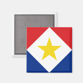 サバ島の旗 マグネット (正面/裏面)