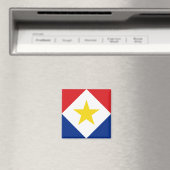 サバ島の旗 マグネット (インサイチュ (食洗機))