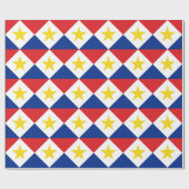 サバ島の旗 ラッピングペーパー (フラット)