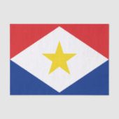 サバ島の旗 薄葉紙 (正面)