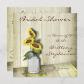 サバ素朴ラ付きカントリーメイソンジャー 招待状 (正面/裏面)