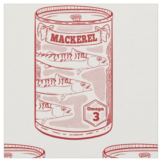 サバ缶 ファブリック (クローズアップ)