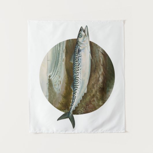 サバ魚 タペストリー (正面)