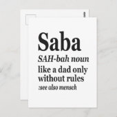 サバ ヘブリュー おじいちゃん 定義 ユダヤ教 ハヌカ ギフ ポストカード (正面/裏面)