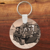 サパット。すべての地形6輪軍車両 キーホルダー (正面)
